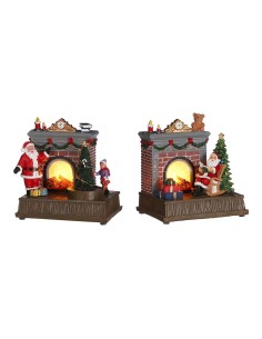 Chimenea decorativa papa noel modelos surtidos