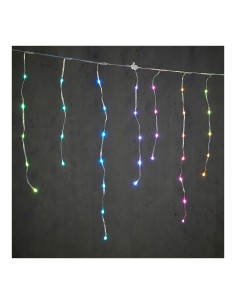 Cortina led efecto carámbano multicolor 300x70cm