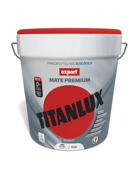 Pintura plástica vinílica veova interior eco lavable export blanco mate 4 l