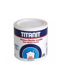 Pintura plástica vinílica interior lavable blanco mate 750 ml