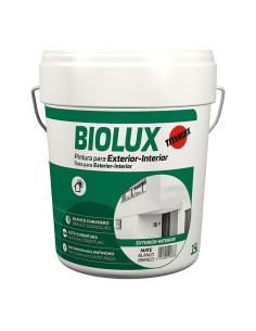 Pintura plástica acrílica estirenada interior/exterior antimoho biolux blanco mate 4 l