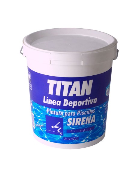 Pintura al agua para piscinas azul mate 4 l