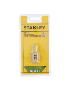 Candado de arco 20mm combinación 3 números stanley