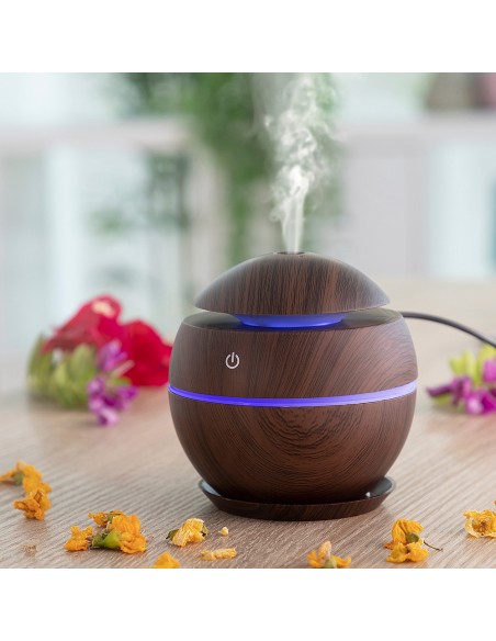 Humidificador difusor de aromas dark walnut