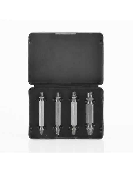 Brocas para extraer tornillos dañados, pack 4 uds