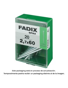Caja m 20uds. clavo cp acero 2,7x 60mm fadix