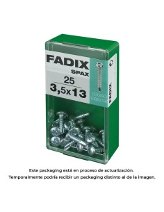 Caja s 25 unid. tornillo rosca chapa cr autot. 3,5x13mm fadix