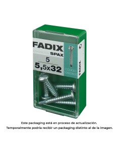 Caja s 5 unid. tornillo rosca chapa cr autot. 5,5x32mm fadix