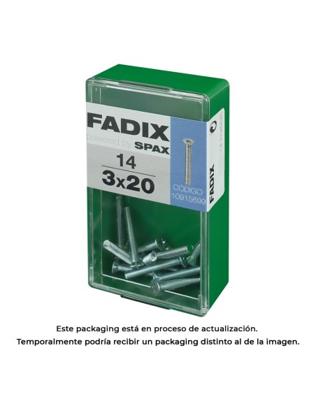 Caja s 14 unid. tornillo metrica cp m 3x20mm fadix