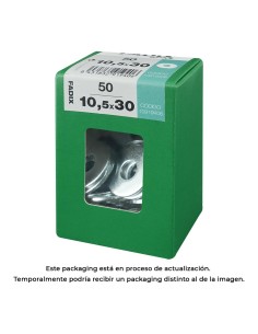 Caja l 50 unid. arandela plana ancha cinc 10,5x30mm fadix