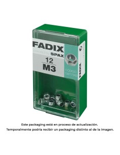 Caja s 12 unid. tuerca con autofreno cinc m 3 fadix