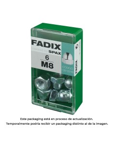 Caja s 6 unid. tuerca ciega cinc m 8 fadix