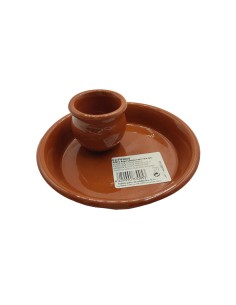 Plato aceitunero de barro ø13 x 5 cm