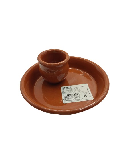 Plato aceitunero de barro ø13 x 5 cm