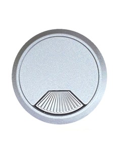 Tapón pasacables tpc01 ø60 x 22 mm plata, blister