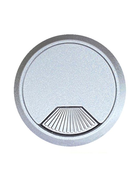Tapón pasacables tpc01 ø60 x 22 mm plata, blister