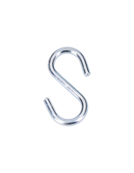 Gancho en forma de s 30 mm zincado, 7 uds