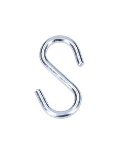 Gancho en forma de s 40 mm zincado, 4 uds
