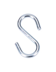 Gancho en forma de s 50 mm zincado, 3 uds