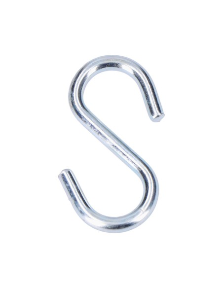 Gancho en forma de s 50 mm zincado, 3 uds