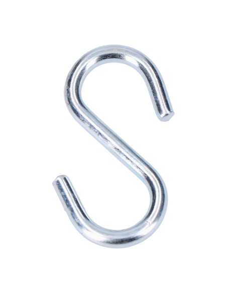 Gancho en forma de s 60 mm zincado, 2 uds