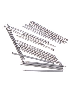 Punta aguja acero para tapeta 2,5 cm, pack 100 uds