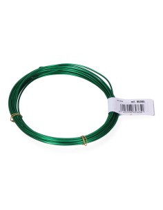 Alambre aluminio verde, calibre ø1,5 mm x 5 m