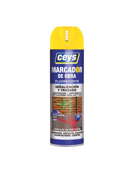 Marcador obra amarillo 500 ml