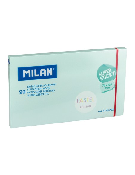 Bloc 90 notas super adhesivas azul pastel 76 x 127 mm