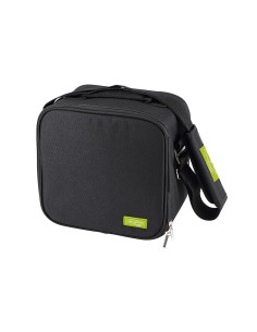 Porta alimentos walking business de poliester negro 23 x 22 x 13,5 cm