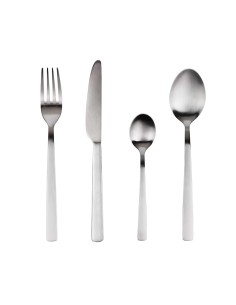 Cubertería 24 piezas de acero inoxidable reciclado mate root