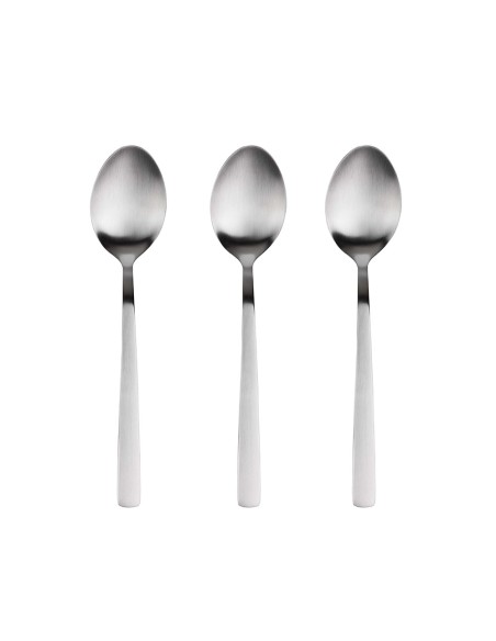 Cuchara de acero inoxidable reciclado mate root 3 uds