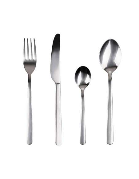 Cubertería 24 piezas de acero inoxidable reciclado brillo earth