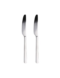 Cuchillo de acero inoxidable reciclado brillo earth, blister 2 uds