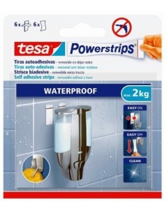 COLGADOR ADHESIVO REUTILIZABLE BAÑO RECAMBIO TIRAS