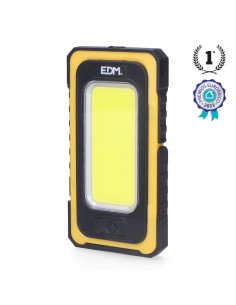 Linterna led cob solar force, recargable, con gancho e imán, 10 w 750 lm