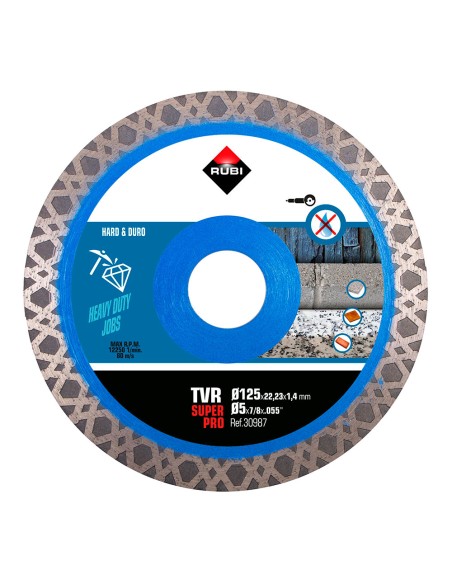 Disco diamantado tvr superpro ø125 mm