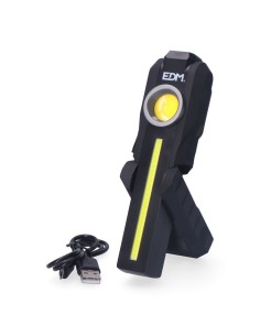 Linterna de trabajo cob 200lm + 200lm + spot superior 50lm