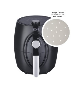 Freidora de aire 3,6 l 1400 w con cesta *** promoción regalo 1 ud ref. 07788 - papel freidora de aire ø17 cm 100 uds ***