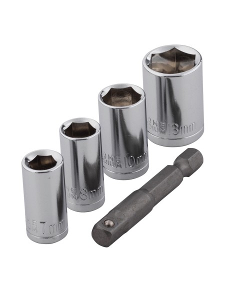 Llaves de vaso 4 llaves + adaptador, juego de 5 piezas