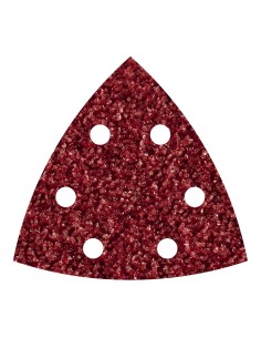 Hojas abrasivas adhesivas de corindón, 95 mm, grano40 delta, set 5 uds