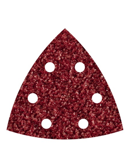 Hojas abrasivas adhesivas de corindón, 95 mm, grano40 delta, set 5 uds