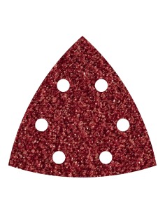 Hojas abrasivas adhesivas de corindón, 95 mm, grano60 delta, set 5 uds