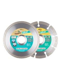Disco diamantados de corte ø110 mm 2 uds