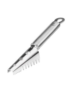 Desescamador de pescado con mango de acero inoxidable