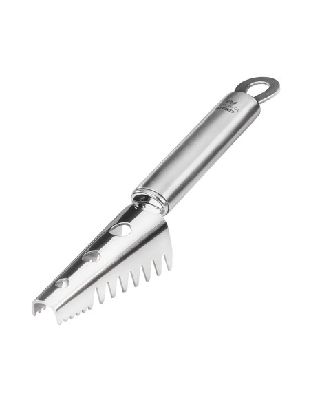 Desescamador de pescado con mango de acero inoxidable