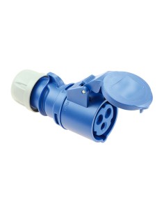 Base aerea cetac 2p+t azul 32a 230v~ ip44 (retractilada)
