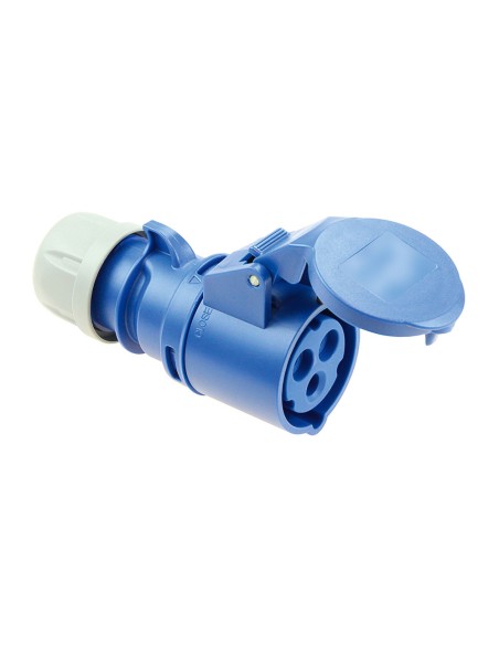 Base aerea cetac 2p+t azul 32a 230v~ ip44 (retractilada)