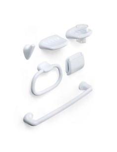 JUEGO BAÑO PORTAR. T.BARRA PORTACEP ARO+1P OLYMPIA TATAY 6 P