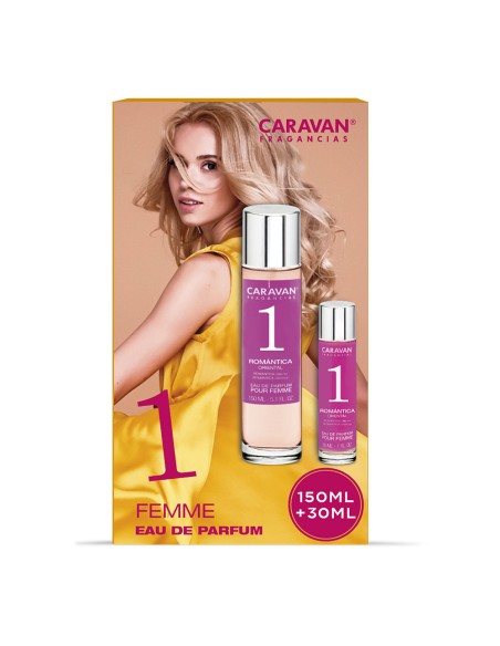 Estuche eau de parfum caravan n 1, 150 + 30 ml señora
